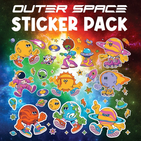 Art By Jess Other - Outerspace Sticker Pack